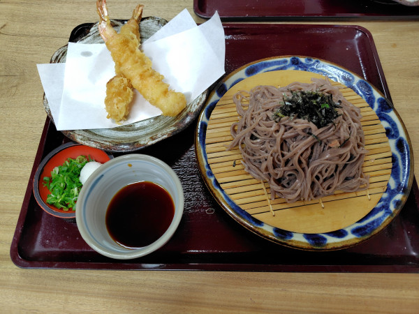 「天ざるそば1050円」@吾妻そばの写真