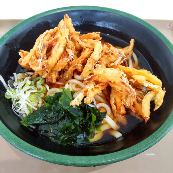 「天ぷらうどん（￥500）」@鮫洲食堂の写真