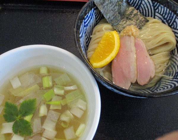 「鴨だし塩つけ麺　1250円」@麺堂にしき 西武新宿店の写真
