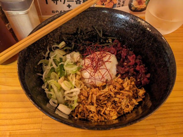 「まぜそば」@貝心のいち撃の写真