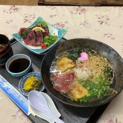 かつおラーメン　かつおづくしセット　1800円