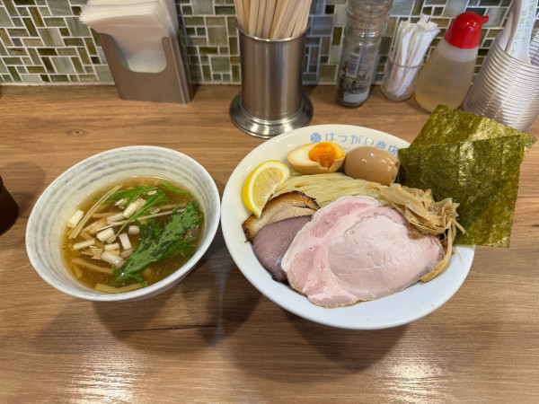 「ゆず塩つけ麺（中太麺）」@はつがい商店の写真