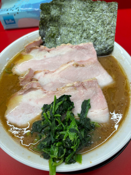 「チャーシュー3枚大盛　1300円」@王道家直伝との丸家 伊勢崎店の写真