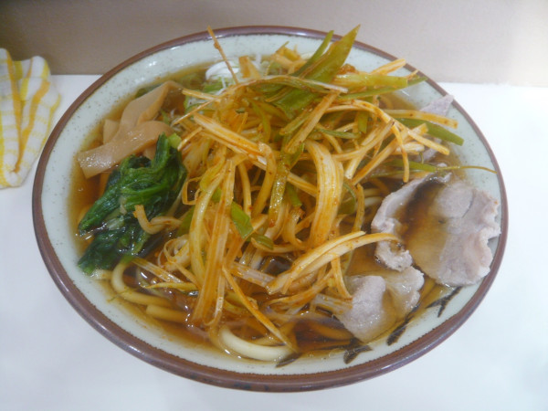 「蕎麦屋のラーメン（+辛味ネギ）」@麺処 盛盛の写真
