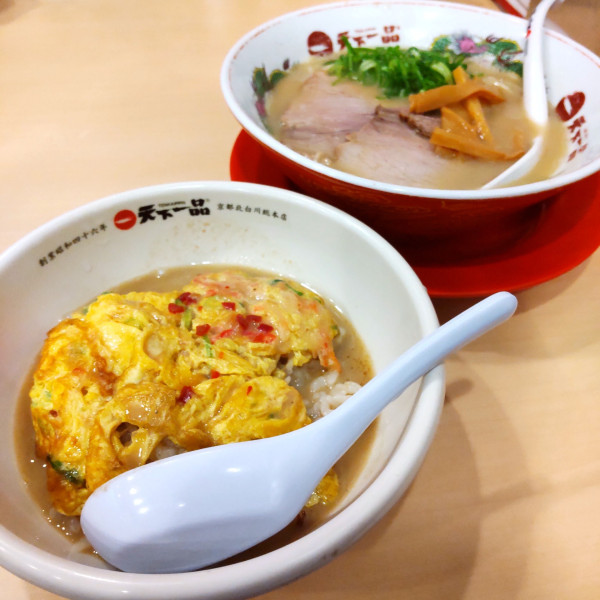 「こってり天津飯定食（￥1,260）」@天下一品 蒲田店の写真