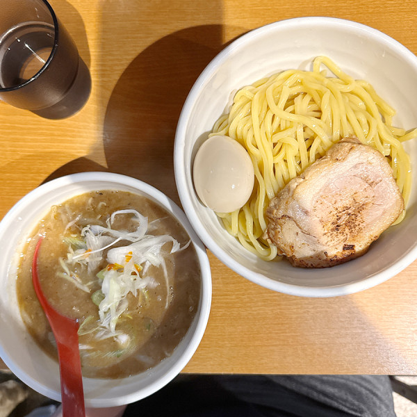 「味玉味噌つけめん」@らーめん蓮 三軒茶屋店の写真
