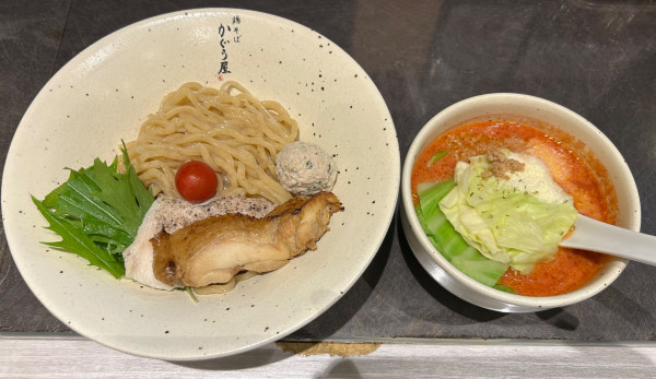 「特製完熟トマトの塩つけめん¥1250」@鶏そば かぐら屋 上野御徒町店の写真