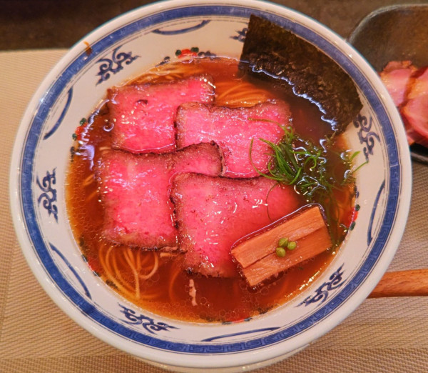 「和牛チャーシュー麺+チャーシュー&味玉西京漬」@MENSHOの写真