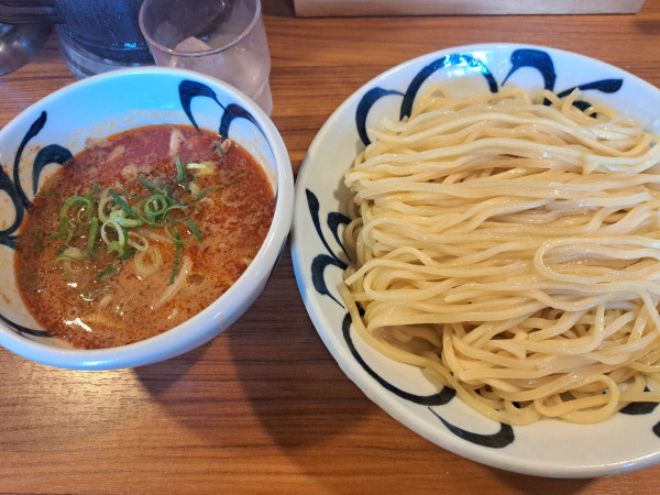 「辛味噌つけめん(大盛)」@つけめん真中の写真