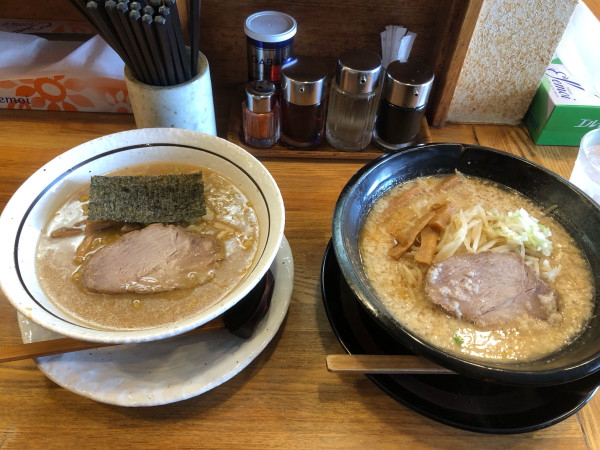 「醤油ラーメン950円、こってり味噌ラーメン1050円」@麺処 まさ屋の写真