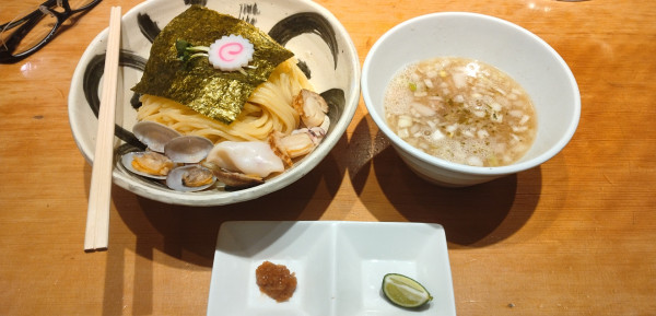 「(限定)塩つけ麺」@銀座 朧月の写真