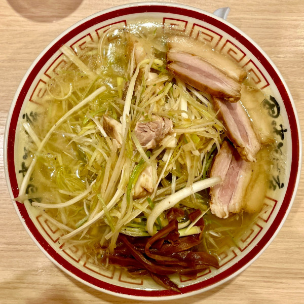 「ねぎそば（こってり）寸胴脂 ＋ 追加ねぎ」@中華そば専門 田中そば店 武蔵境店の写真