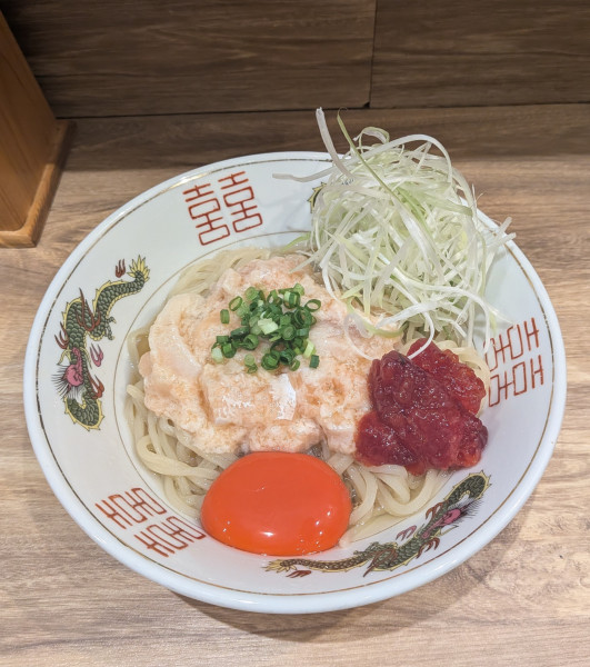 「【限定】筋子とハラスのまぜそば」@麺庵 利休の写真