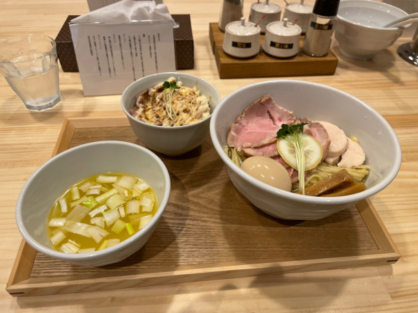 「特製昆布水つけ麺塩」@MENYA TOMOSHIBIの写真