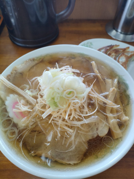 「手打ちネギチャーシューメン」@佐野らーめん 龍麺の写真
