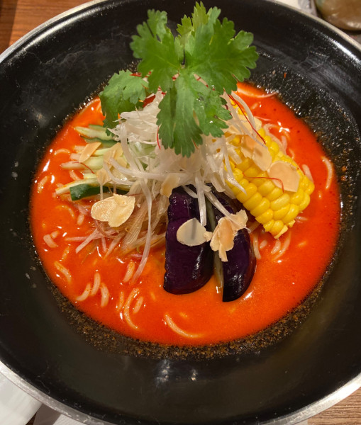 「【限定】冷やし担々麺 1150円」@新潟 三宝亭東京ラボ 中目黒店の写真