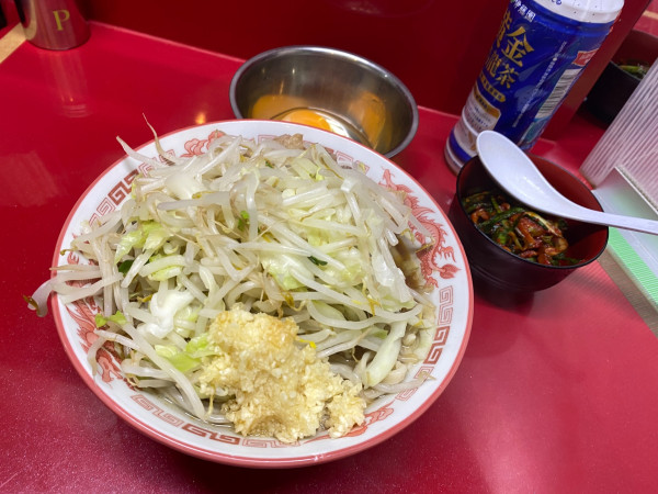 「麺半分豚１枚」@ラーメン二郎 越谷店の写真