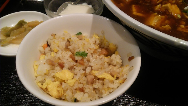 「麻婆豆腐麺定食 1080円」@香港人家の写真