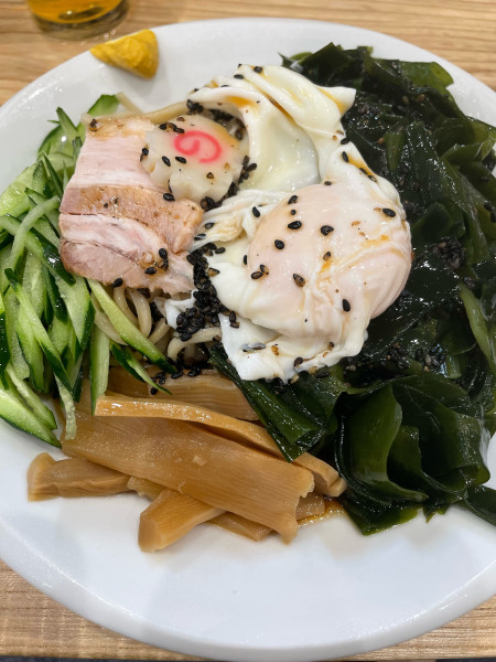 「冷やし中華 ワカメダブル 半熟卵」@らーめん 高尾の写真