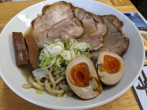 「DXらー麺(並)」@自家製太麺 元気屋の写真
