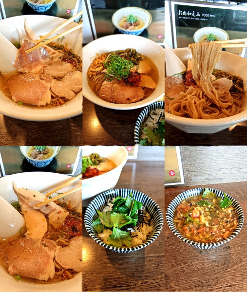 「期間限定『山形のだしで梅の冷やしらーめん 塩 茶漬けセット』」@らーめん楓の写真