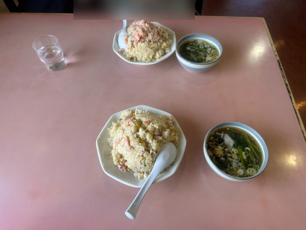 「チャーハン900円+カニチャーハン1,200円」@ラーメン 寿園の写真