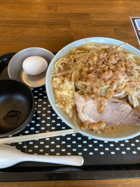 「大ラーメン＋生卵」@夢を語れ 神奈川の写真