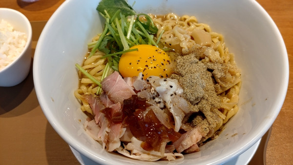 「煮干し油そば」@中華そば食堂 田中の写真