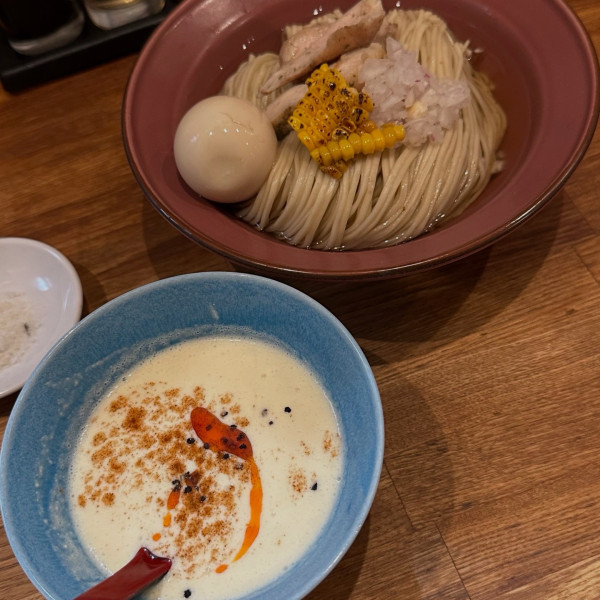 「冷やしとうもろこしつけめん」@麺処 青野の写真
