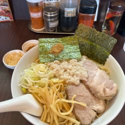 まぜそば大 にんにく 魚粉