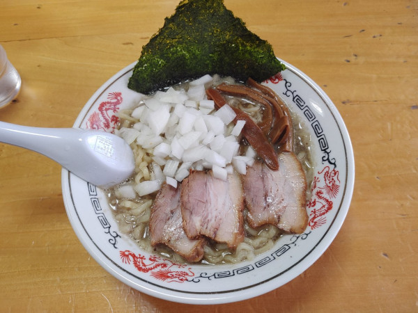 「背脂煮干中華　和え玉　900+300円」@福島屋の写真