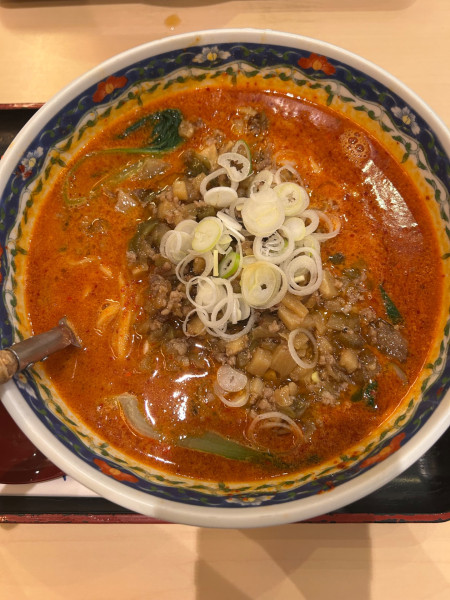 「担々麺　辛さ3倍」@ふじやま亭 イオン本牧店の写真