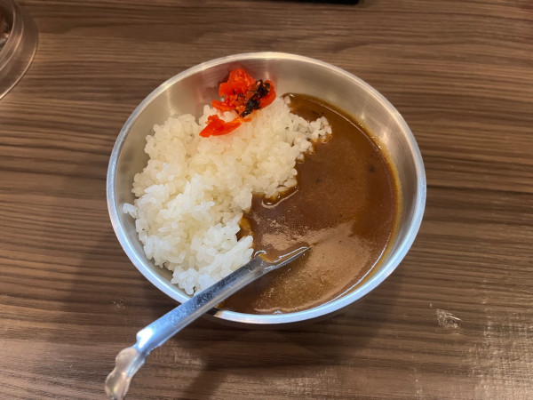 「特製半カレー（Cセット）」@つけ麺 まるやの写真