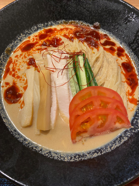 「【限定】棒棒鶏冷やし中華　１２００円」@横浜淡麗らぁ麺 川上の写真