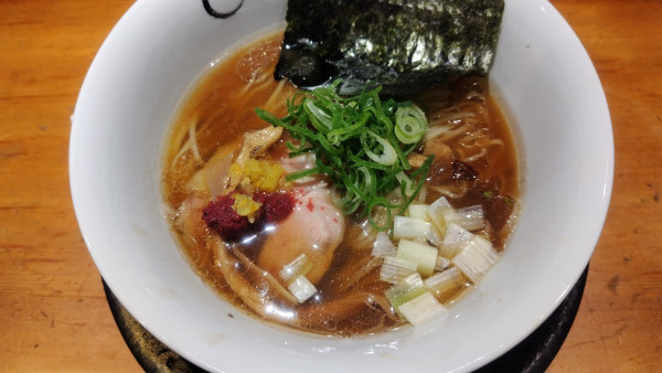 「鴨と蛤の醤油」@SOBAHOUSE 金色不如帰 新宿御苑本店の写真