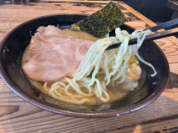 「ヨシベーラーメン塩870円 太麺」@ラーメン ヨシベー 八千代店の写真