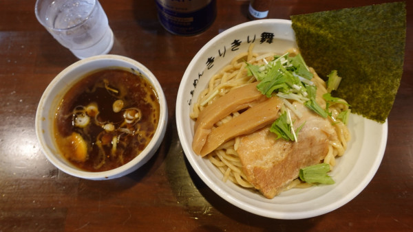 「濃厚海老油つけ麺（1,190円）+大盛（200円）」@葉月直系 きりきり舞の写真