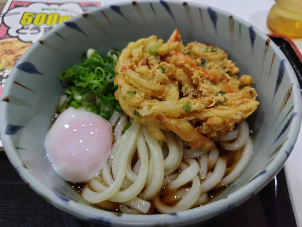 「【限定？】かきたまうどん（冷）　※温玉で」@クロックールCHICKENの写真