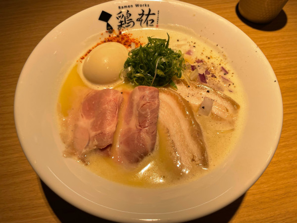 「特製鶏祐白湯(塩)」@Ramen Works 鶏祐の写真