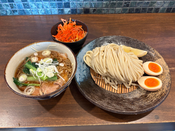 「【限定】チャーシューつけそば(並)＋辛みそネギ」@麺屋みつば＋クローバーの写真