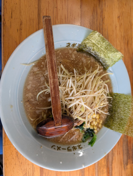 「ねぎ味噌ラーメン」@ラーメンショップ 椿 上彦川戸店の写真
