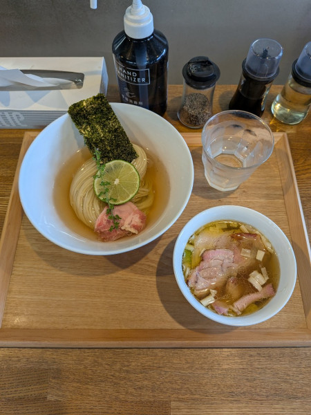 「昆布水つけめん 塩 並」@YOKOKURA STOREHOUSEの写真