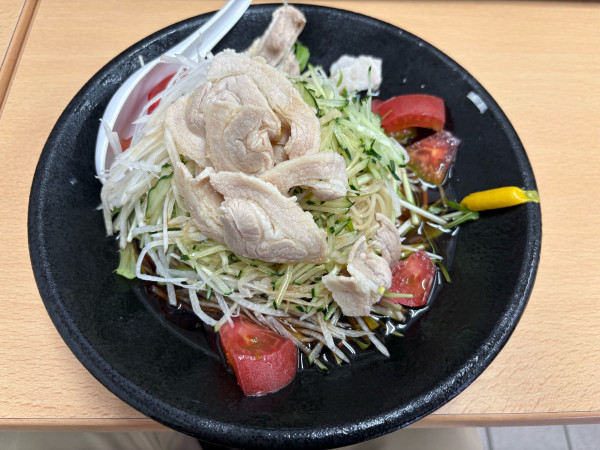 「冷やし中華＋半チャーハン」@小高屋 居酒屋の写真