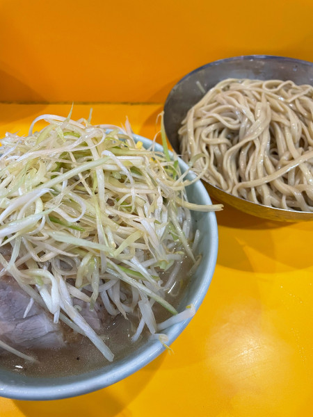 「なみのりつけ麺 ヤサイニンニクアブラ ネギ」@ラーメン二郎 八王子野猿街道店2の写真