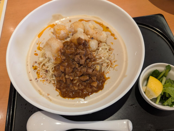 「オリエンタル冷やし豆乳担々麺【飯田商店監修】1496円」@デニーズ 古河店の写真