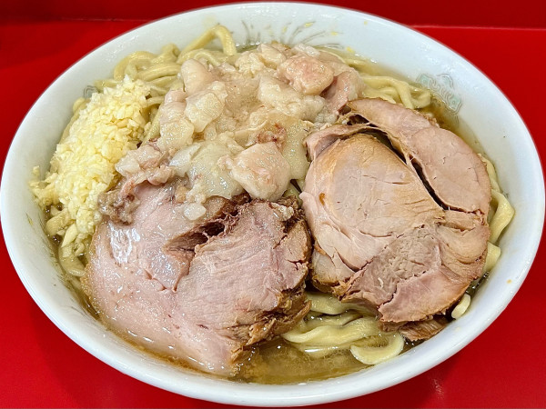 「小ラーメン ヤサイヌキ ニンニク アブラ」@ラーメン二郎 生田駅前店の写真