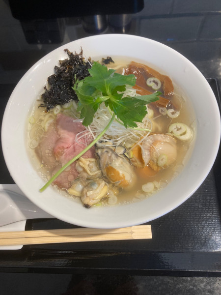 「貝と魚のあら炊き中華そば　スタンダード」@Fishmenの写真