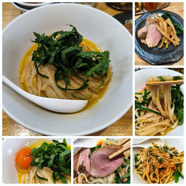 「冷やし鴨と鶏の油そば(夏季限定)　1200円」@中華ソバ ビリケンの写真