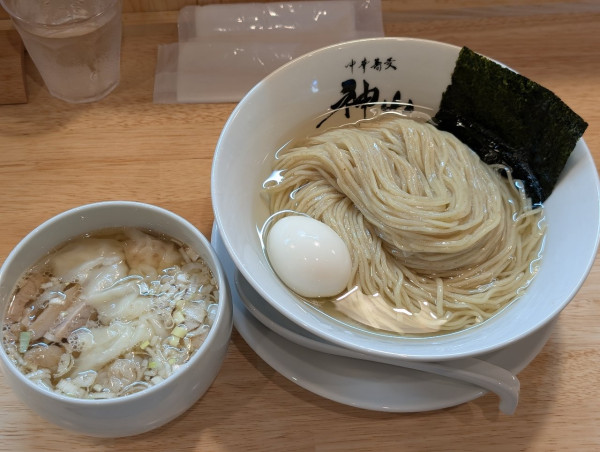 「特選昆布水つけ麺大盛」@中華蕎麦 神山の写真