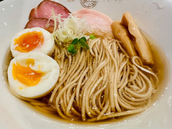 「特製だし麺塩【1200円】」@だし麺屋ナミノアヤ 府中店の写真